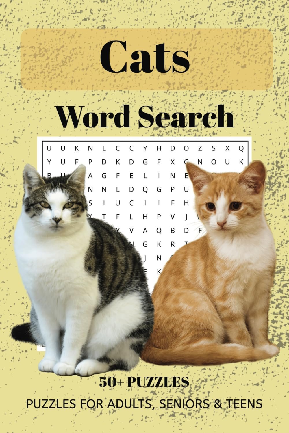 Cats Word Search Puzzle Book Cover Image