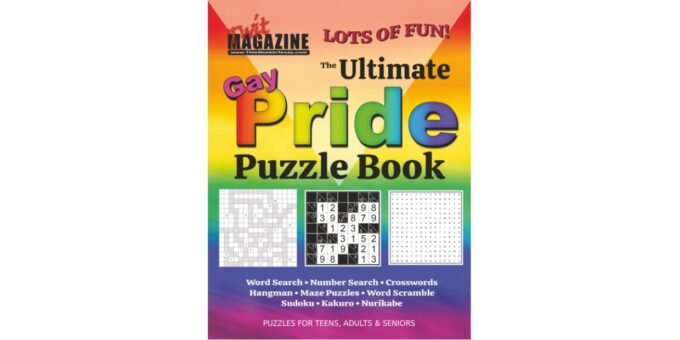 Gay Pride Puzzle Book Cover Image